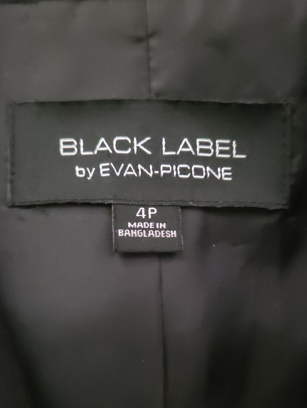 Evan-Picone Black Label Petite Two-Button Black 🖤 Blazer, EUC, Size: 4P - Picture 2 of 4
